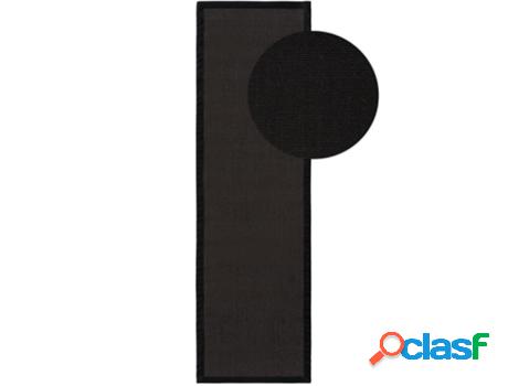 Alfombra BENUTA Sana (Sisal - Negro - 70 x 240 cm)