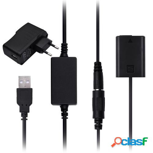 Andoer DR-FW50 Reemplazo de la batería ficticia del