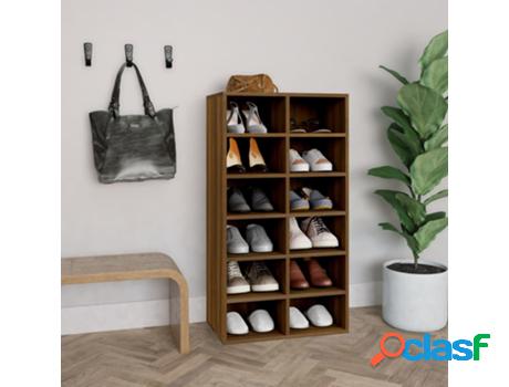 Armario para Zapatos VIDAXL (54 x 34 x 100,5 - Madera -