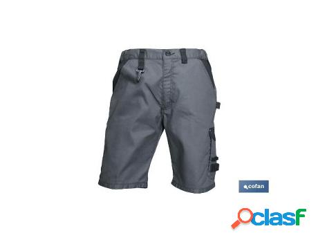 Bermudas de trabajo poulsen 280gms/m gris-negro t-40