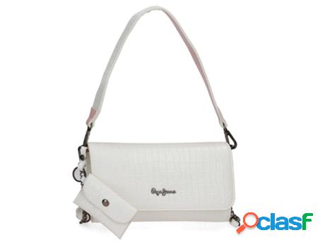 Bolsa de Hombro PEPE JEANS Denia Sintético Mujer (Blanco)