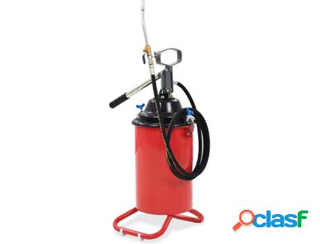 Bomba de Engrase VIDAXL Rojo Metal 37x33x89 cm