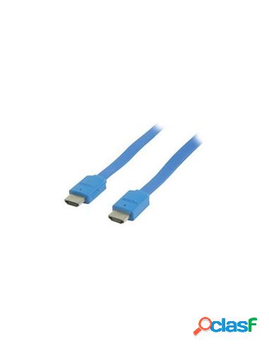 CABLE KABLEX HDMI 1.4 19 MACHO / 19 MACHO 2M 3D BLUE