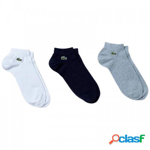 Calcetines Lacoste Sport Corte Bajo Colores 3 Pares