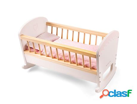 Cama NEW CLASSIC TOYS (Madera - Blanco - 49,5 x 27 x 30 cm)