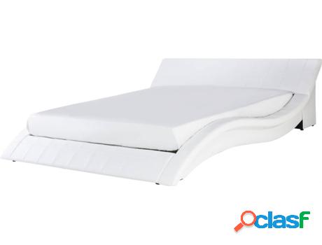 Cama Vichy (Blanco - Piel -255x213x70 cm)