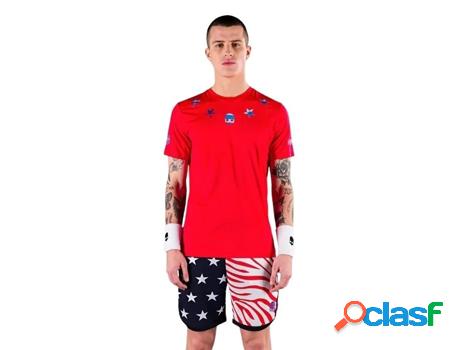 Camiseta HYDROGEN Star Tech Rojo, Azul (Hombre - Tam: XL)