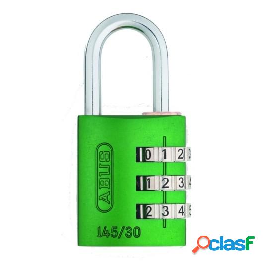 Candado Seguridad 30Mm Combinacion Programable Verde Abus