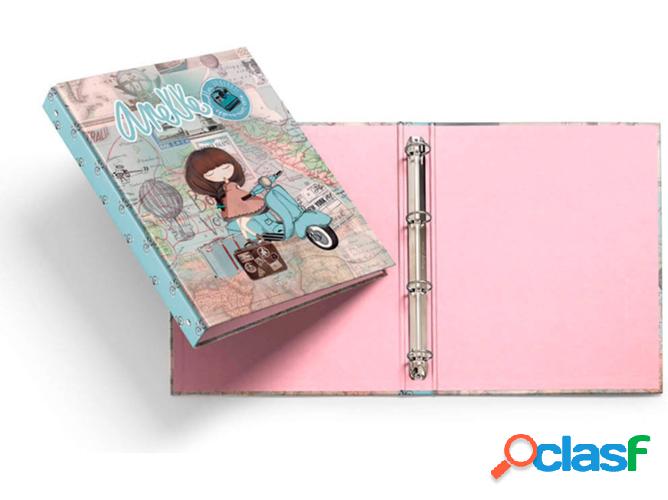 Carpeta ANEKKE Traveller Rosa (26 x 32 x 4 cm)