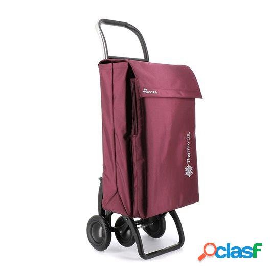 Carro Compra 2-4 Ruedas Aluminio/Mf Burdeos Termo Xl Mf Rols