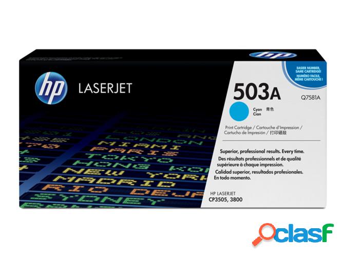 Cartucho de tóner original LaserJet HP 503A cian para