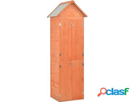 Caseta para Exterior VIDAXL (Marrón - Madera - 71x60x213