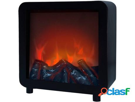 Chimenea Eléctrica AMBIENTS LED Negro (23x14x24cm)