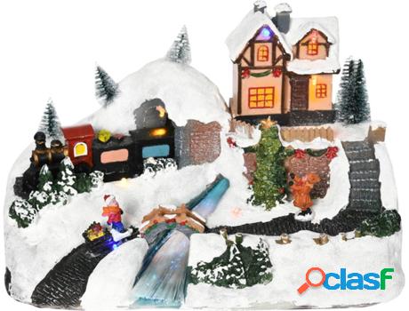 Ciudad de Navidad HOMCOM 830-336V01MX PP LED Fibra Óptica