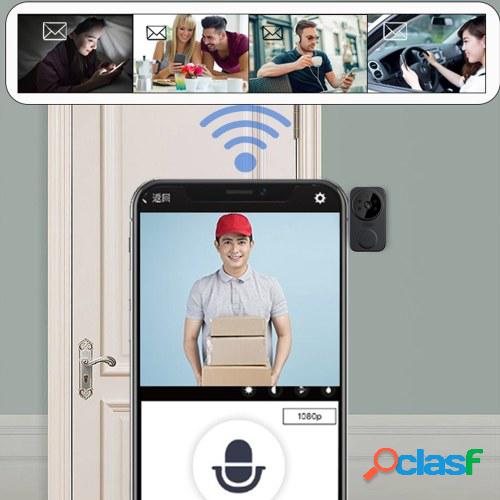 Cámara Smart Video Doorbell inalámbrica HD Detección de