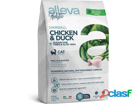 Comida para Gatos ALLEVA Holistic Hairball Chicken & Duck +