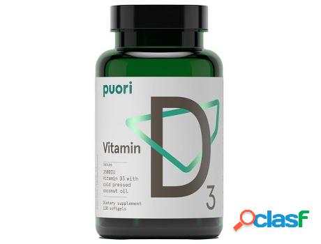 Complemento Alimentar PUORI Vitamina D3-(Caramelo, Coco)