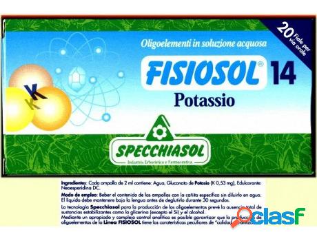Complemento Alimentar SPECCHIASOL Fisiosol 14 Potasio 20