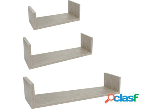 Conjunto de 3 Estanterías THE SECRET HOME (42,5 x 10 cm -