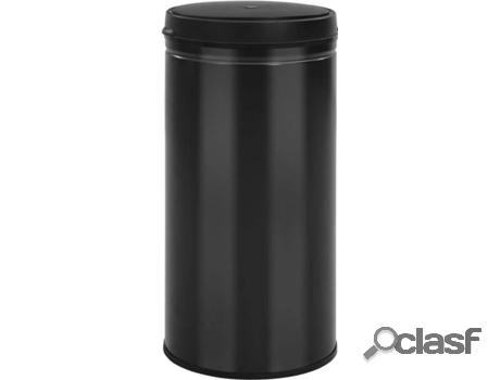 Cubo de Basura VIDAXL Sensor 70 L Negro (36 x 76 cm - Acero)