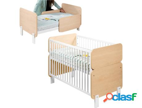 Cuna COOL DREAMS Jumeirah nature (Blanco - Madera haya -