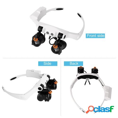 Diadema Lupa Lupas para ojos Estilo de anteojos Lupa manos