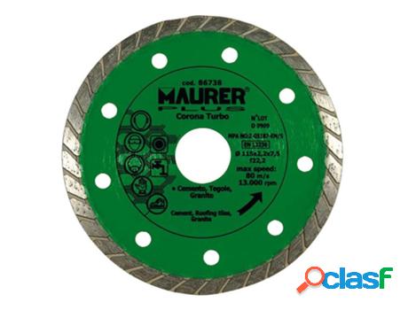 Disco diamante maurer continuo turbo cemento, tejas, granito