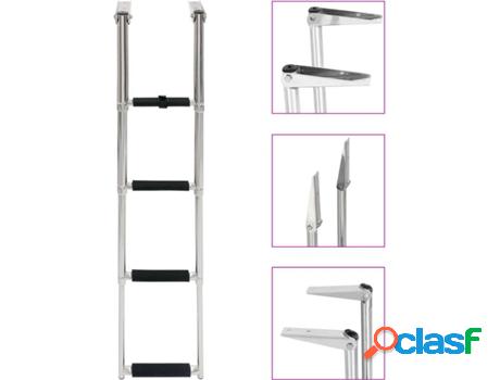 Escalera VIDAXL Plegable (Inox)