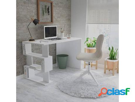 Escritorio HOMEMANIA Patara Blanco (120x60x75cm - Tablero de