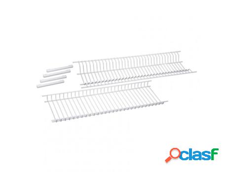 Escurreplatos + escurrevasos blanco 85 cm conjunto
