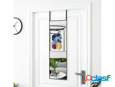 Espejo VIDAXL (30 x 100 cm - Aluminio - Negro)