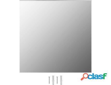 Espejo de Pared VIDAXL Vidrio (Gris - 40x40 cm)