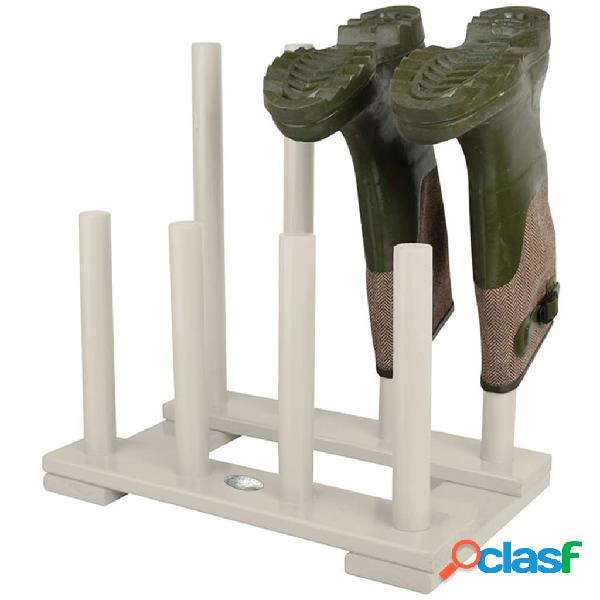 Esschert Design Zapatero blanco para botas, CF48W