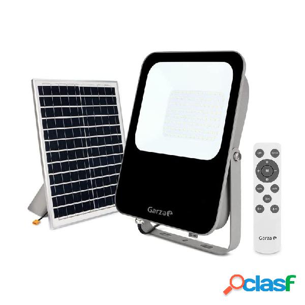Foco proyector led garza solar programable 60w luz fria 1300