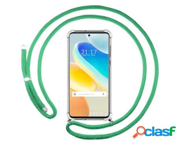 Funda Colgante Transparente para Vivo X80 Pro 5G con Cordon
