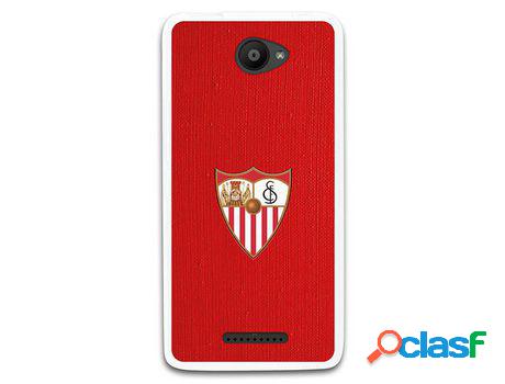 Funda Oficial Sevilla Escudo Color Fondo Rojo Para Bq