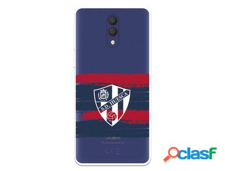 Funda Para Alcatel 1X 2019 Del Huesca Rayas Transparente -