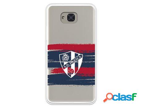 Funda Para Bq Aquaris U2 Del Huesca Rayas Transparente -