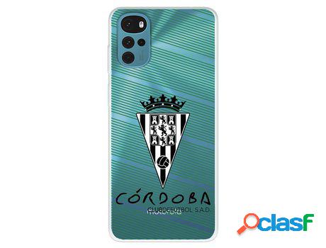 Funda Para Motorola Moto G22 Del Córdoba Cf Escudo Blanco Y