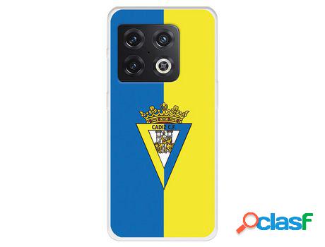 Funda Para Oneplus 10 Pro Del Cádiz Cf Escudo Fondo Bicolor