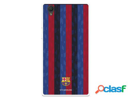Funda Para Sony Xperia L1 Del Fc Barcelona Fondo Rayas