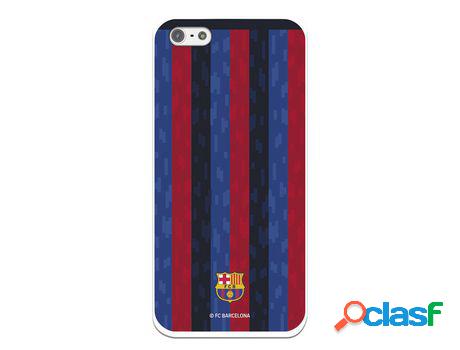 Funda Para iPhone 5 Del Fc Barcelona Fondo Rayas Verticales