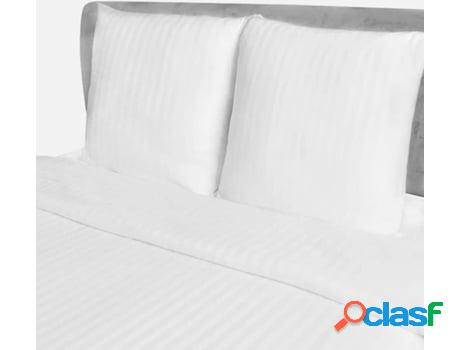 Funda de Edredón VIDAXL 2 Uni. Rayas (Blanco - 200x280 cm