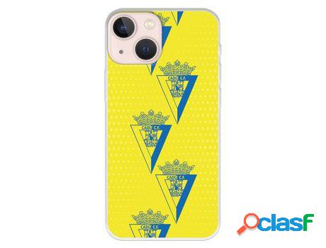 Funda para iPhone 13 Mini del Cádiz Escudo Patron Lineal -