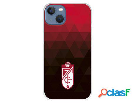 Funda para iPhone 13 del Granada CF Escudo - Fondo Rojo y