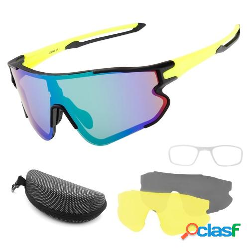 Gafas de ciclismo con 2 lentes intercambiables UV400 Gafas