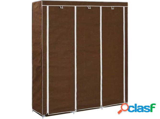 Guardarropa VIDAXL compartimientos y barras 150x45x175cm