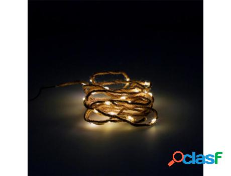 Guirnalda luces navidad led cuerda 30 microled blanco calido
