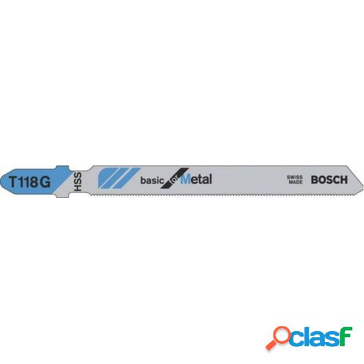 Hoja Sierra Calar Metal/Chapa 0,5/1,5Mm 5Pz T118G Bosch 5 Pz