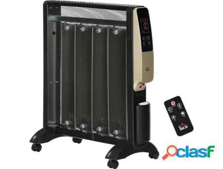 Homcom Calefactor Eléctrico 1000W/2000W Radiador De Mica